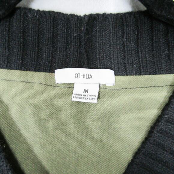 Anthropologie Sweater Size Medium Othilia Cardigan Felia Fringe Puff Sleeve - Picture 9 of 13